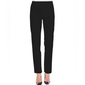 Sabrina S black stretchy pull on ankle dress pants